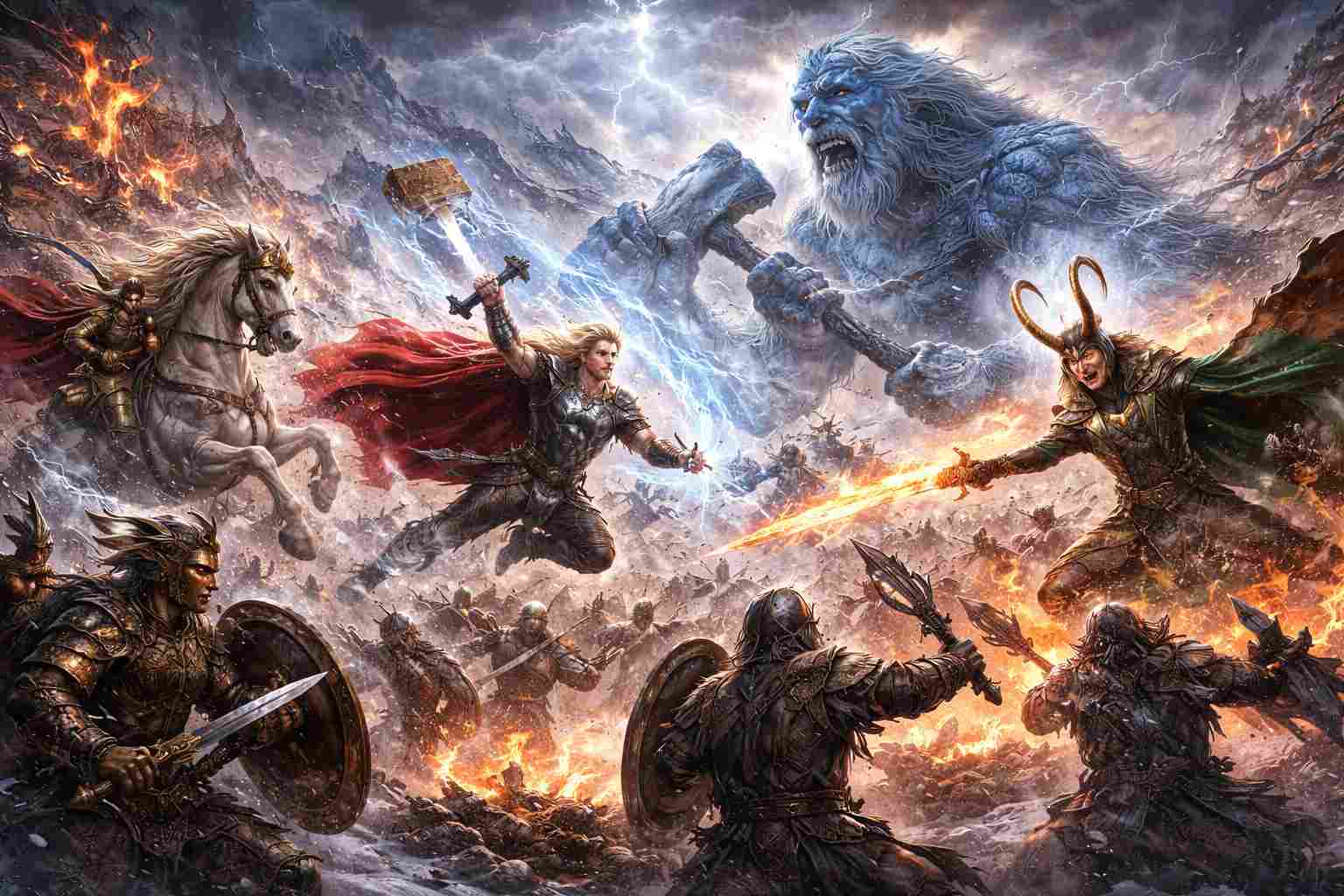 Bitwa bogów i olbrzymów – ostatnie starcie w mitologii nordyckiej