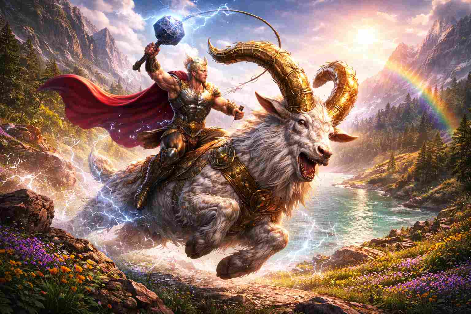 Thor i koza Tanngrisnir – opowieść o głodzie, gościnności i cenie złamanego zaufania