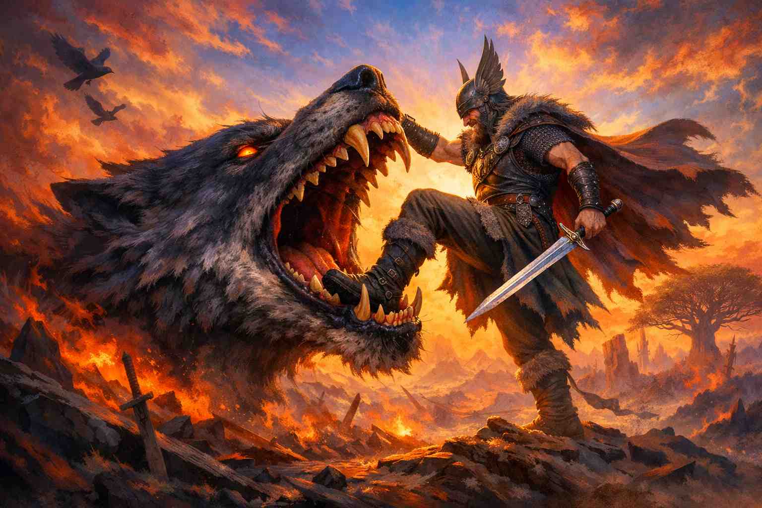 Zemsta Widara – jak milczący bóg nordycki pokonał wilka Fenrira i pomścił Odyna