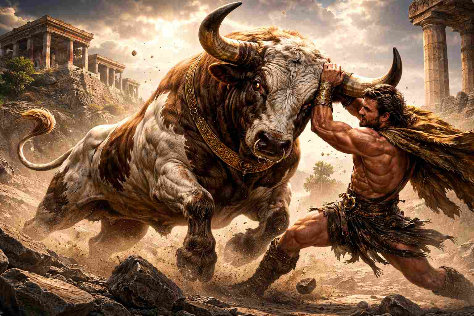 Byk kreteński – skąd wziął się byk i co łączy go z mitem o Minotaurze