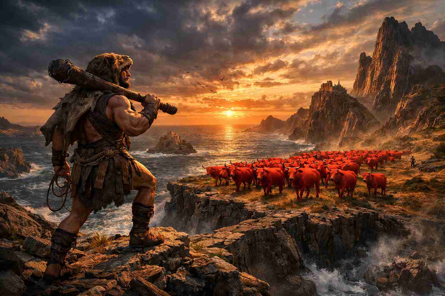 Na kraniec świata po czerwone stado: woły Geriona i najdalsza wyprawa Heraklesa