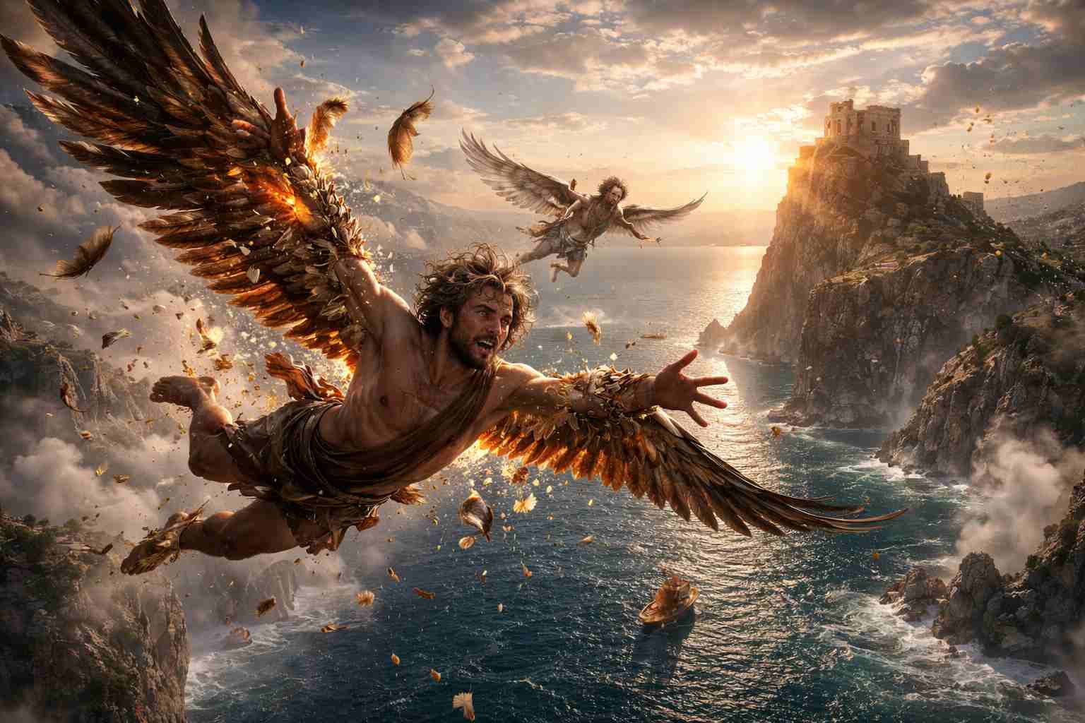 Mit o Ikarze i Dedalu – lot, upadek i ostrzeżenie przed pychą