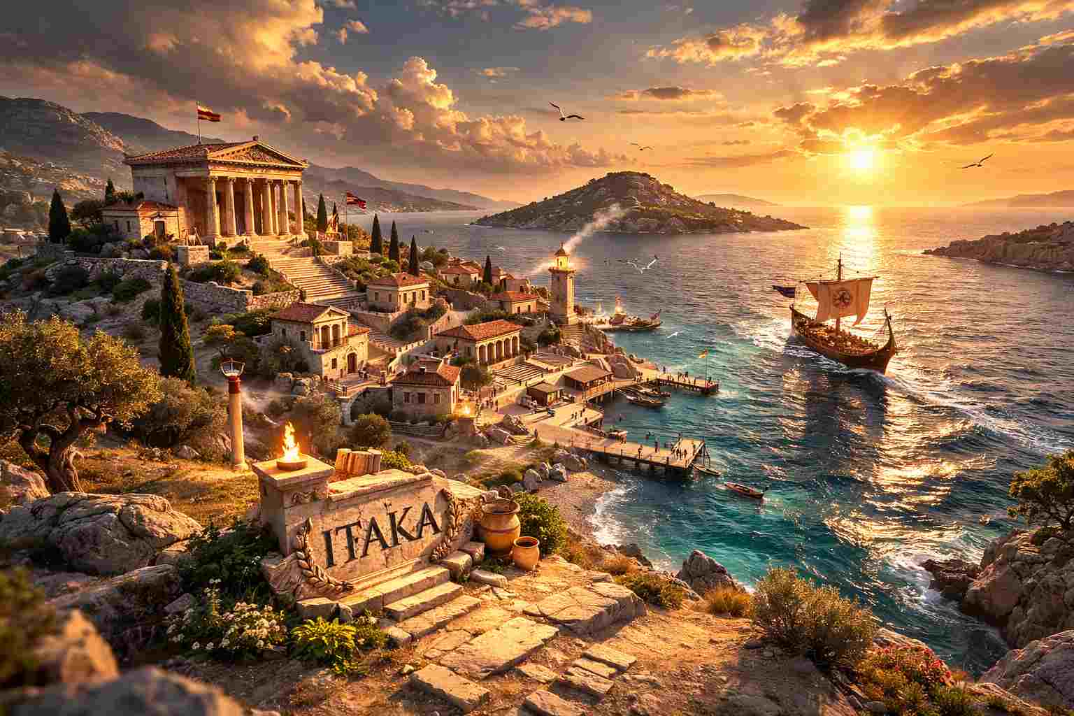 Itaka – mityczna ojczyzna Odyseusza i symbol powrotu do domu