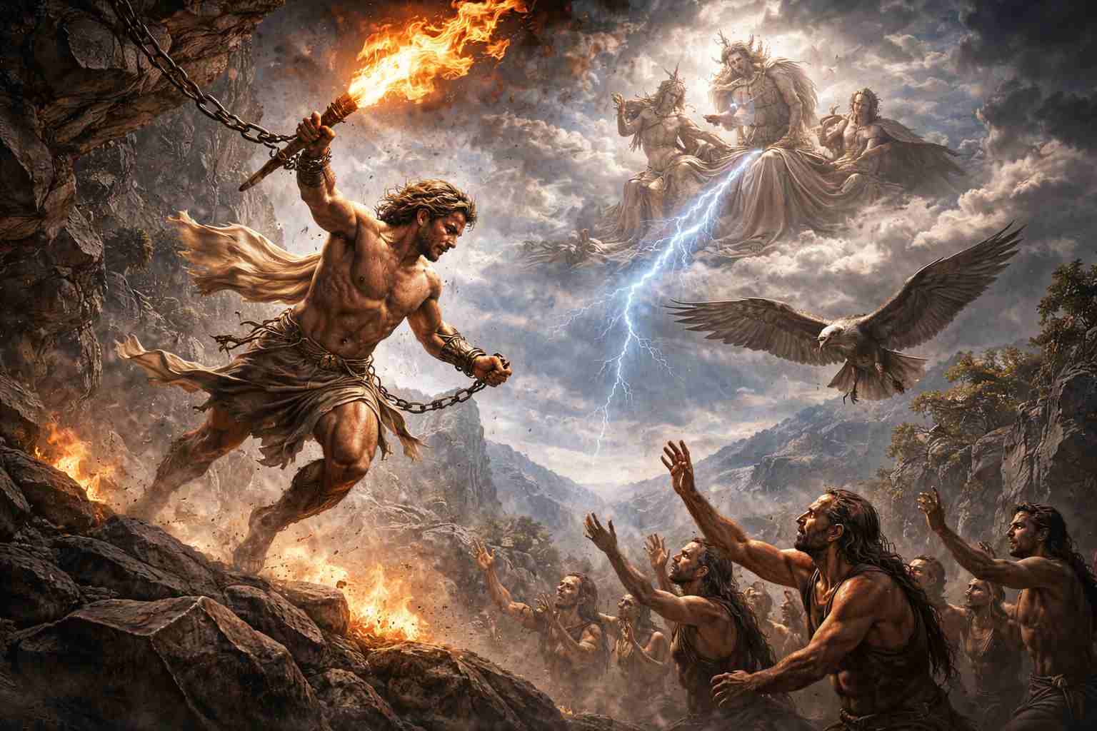Mit o Prometeuszu – ogień dla ludzi i kara bogów