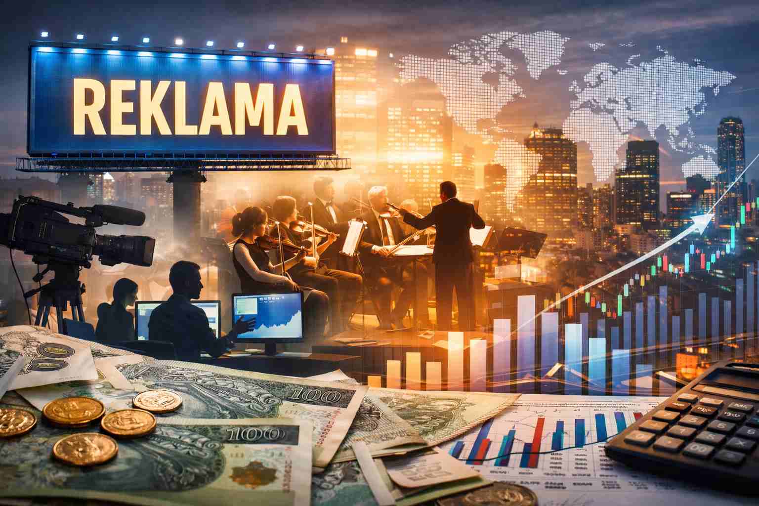 Reklama jako motor gospodarki kultury: 25,7% produkcji globalnej