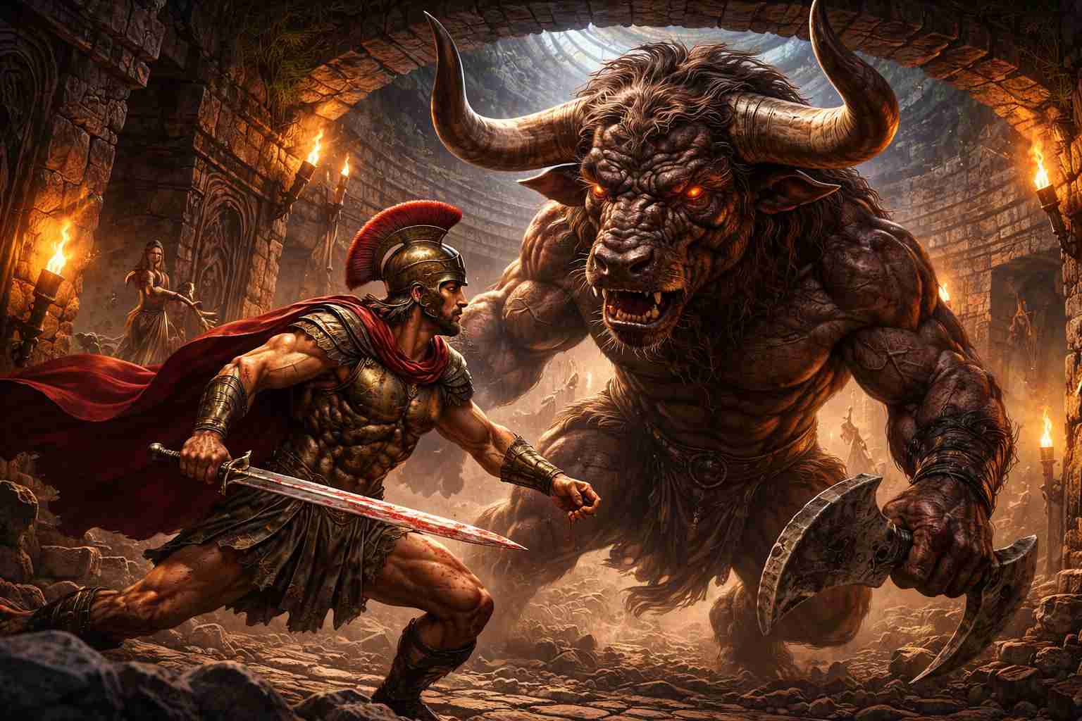 Tezeusz i Minotaur – mit o labiryncie, potworze i polityce Aten