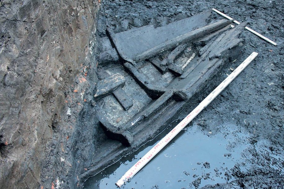 Wrak odkryty przy Podwalu Przedmiejskim, fot. Muzeum Archeologiczne w Gdańsku