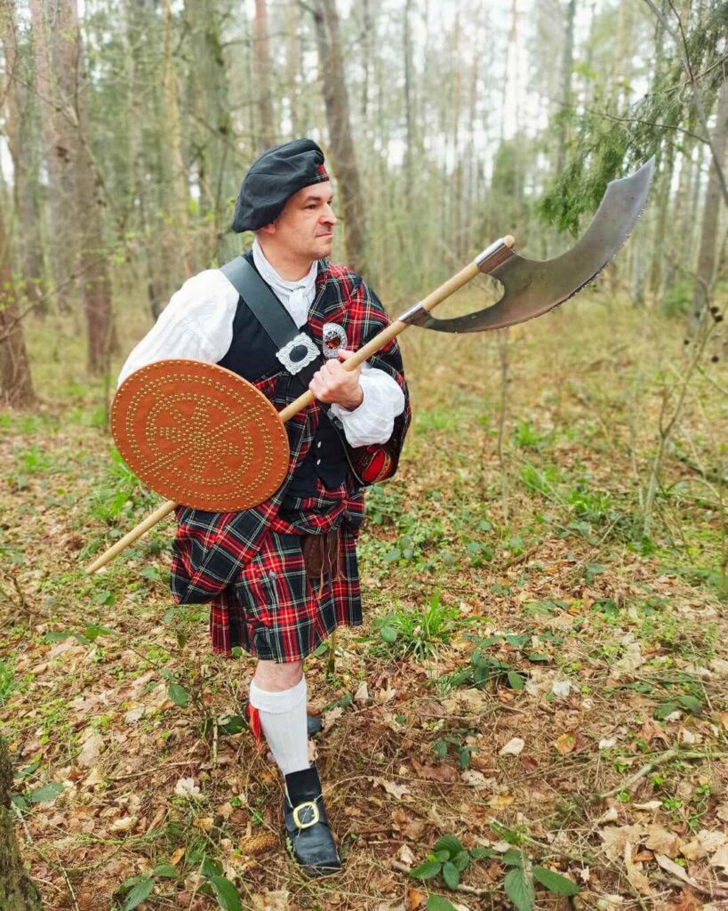 Szkocki góral - rekonstrukcja historyczna, fot. Muzeum Archeologiczne w Gdańsku