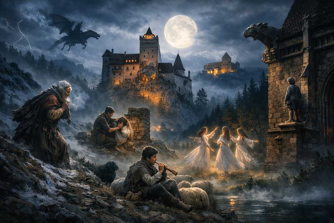 Najciekawsze legendy rumuńskie – od Karpat po Czarny Kościół w Braszowie