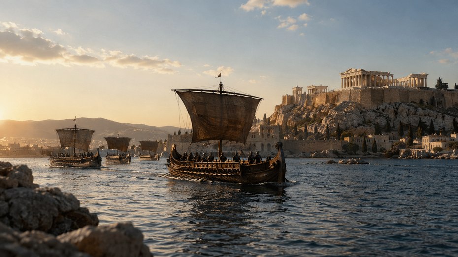 Budowę imperium rozpoczął strach przed przeciwnikiem, który po wojnach perskich nie zniknął wraz z ostatnim odpływem floty wroga. Greckie miasta nad Morzem Egejskim wiedziały, że zwycięstwo nie oznacza jeszcze spokoju, a Persja nadal pozostaje mocarstwem zdolnym wrócić do gry.