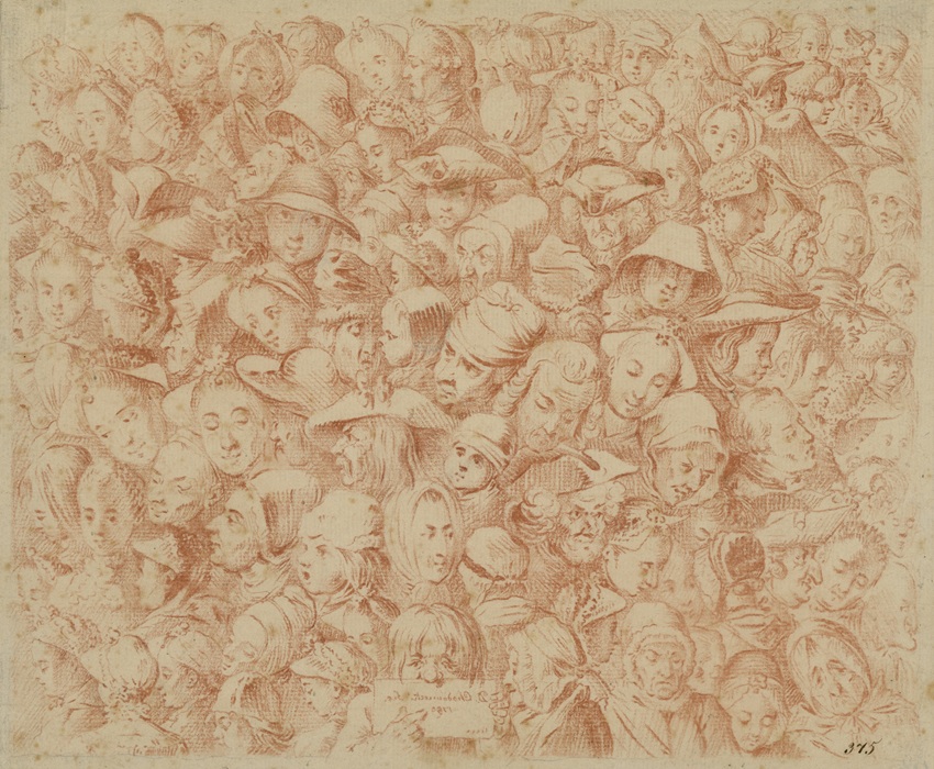 Daniel Chodowiecki, Studia głów, 1750 - 1800