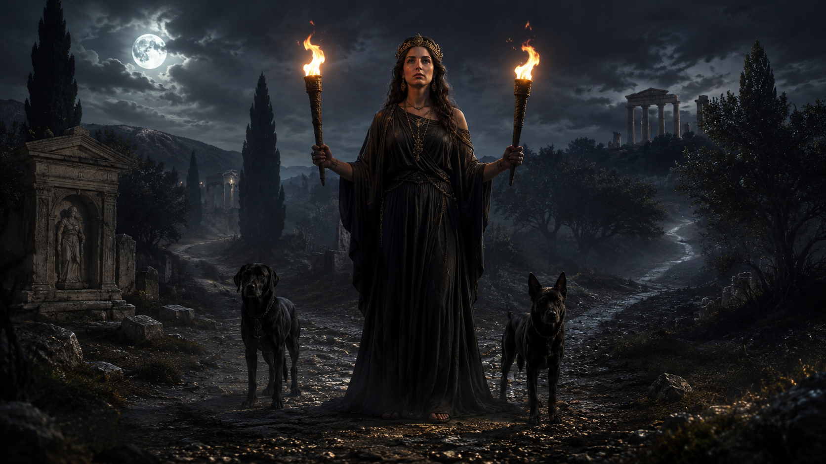 Hekate – magia, rozdroża i ciemna strona greckich wierzeń